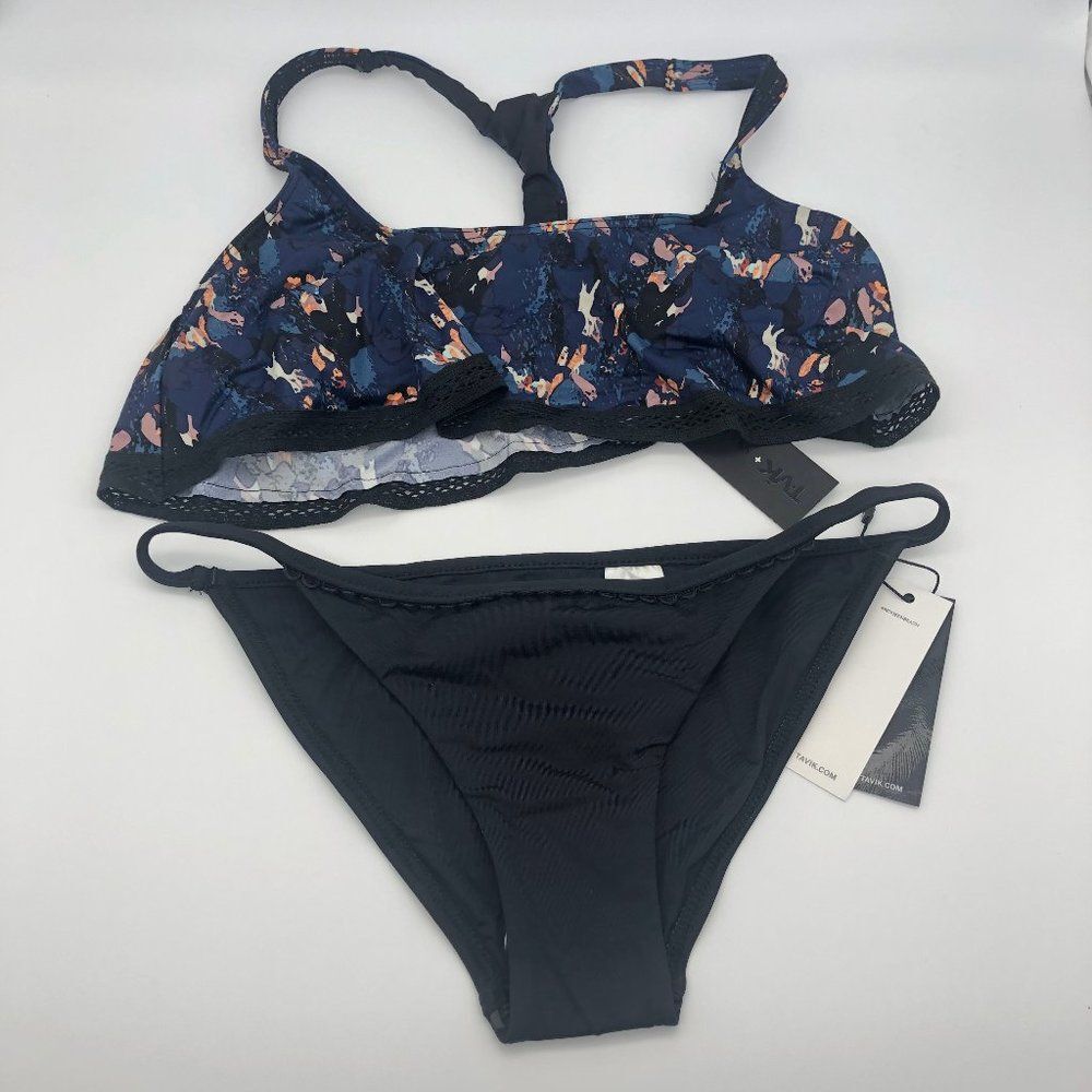 New Tavik Black & Blue Bikini - Size XS